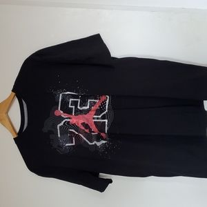 Jordan Jumpman 23 black white and red logo